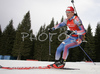 Dmitri Iarochenko of Russia skiing in men pursuit race on Pokljuka, Slovenia. IBU Biathlon World Cup sprint race was held on Pokljuka, Slovenia on 20th of January 2007.
