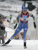 Helena Jonsson of Sweden skiing in women mass start race on Pokljuka, Slovenia. IBU Biathlon World Cup sprint race was held on Pokljuka, Slovenia on 21th of January 2007.
