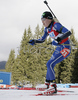 Kaisa Mäkäräinen of Finland skiing in women mass start race on Pokljuka, Slovenia. IBU Biathlon World Cup sprint race was held on Pokljuka, Slovenia on 21th of January 2007. <br> Credit: Primoz Jeroncic / PhotoSI
