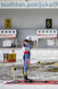 Winner Oksana Khvostenko of Ukrain during last shooting in women mass start race on Pokljuka, Slovenia. IBU Biathlon World Cup sprint race was held on Pokljuka, Slovenia on 21th of January 2007.
