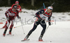 Simon Fourcade of France skiing in men mass start race on Pokljuka, Slovenia. IBU Biathlon World Cup sprint race was held on Pokljuka, Slovenia on 21th of January 2007.
