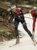 Vincent Defrasne of France skiing on downhill in men mass start race on Pokljuka, Slovenia. IBU Biathlon World Cup sprint race was held on Pokljuka, Slovenia on 21th of January 2007.
