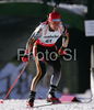 Michael Greis of Germany skiing in men individual race of e.on Ruhrgas IBU Biathlon World Cup. Men individual race of e.on Ruhrgas IBU Biathlon World Cup was held in Pokljuka, Slovenia, on 13th of December 2007.

