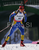 Third placed Serguei Sednev of Ukrain skiing in men individual race of e.on Ruhrgas IBU Biathlon World Cup. Men individual race of e.on Ruhrgas IBU Biathlon World Cup was held in Pokljuka, Slovenia, on 13th of December 2007.
