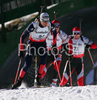 Vincent Jay of France skiing in men individual race of e.on Ruhrgas IBU Biathlon World Cup. Men individual race of e.on Ruhrgas IBU Biathlon World Cup was held in Pokljuka, Slovenia, on 13th of December 2007.
