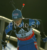 Kaisa Makarainen of Finland skiing in women individual race of e.on Ruhrgas IBU Biathlon World Cup. Women individual race of e.on Ruhrgas IBU Biathlon World Cup was held in Pokljuka, Slovenia, on 13th of December 2007.
