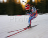 Winner Ekaterina Iourieva of Russia skiing in women individual race of e.on Ruhrgas IBU Biathlon World Cup. Women individual race of e.on Ruhrgas IBU Biathlon World Cup was held in Pokljuka, Slovenia, on 13th of December 2007.
