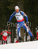Rene Laurent Vuillermoz of Italy skiing in men sprint race of e.on Ruhrgas IBU Biathlon World Cup. Men sprint race of e.on Ruhrgas IBU Biathlon World Cup was held in Pokljuka, Slovenia, on 15th of December 2007.
