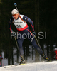 Julien Robert of France skiing in men sprint race of e.on Ruhrgas IBU Biathlon World Cup. Men sprint race of e.on Ruhrgas IBU Biathlon World Cup was held in Pokljuka, Slovenia, on 15th of December 2007.
