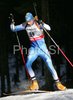Third placed Mattias Jr. Nilsson of Sweden skiing in men sprint race of e.on Ruhrgas IBU Biathlon World Cup. Men sprint race of e.on Ruhrgas IBU Biathlon World Cup was held in Pokljuka, Slovenia, on 15th of December 2007.
