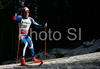 Christian Martinelli of Italy skiing in men sprint race of e.on Ruhrgas IBU Biathlon World Cup. Men sprint race of e.on Ruhrgas IBU Biathlon World Cup was held in Pokljuka, Slovenia, on 15th of December 2007.
