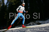 Klemen Bauer of Slovenia skiing in men sprint race of e.on Ruhrgas IBU Biathlon World Cup. Men sprint race of e.on Ruhrgas IBU Biathlon World Cup was held in Pokljuka, Slovenia, on 15th of December 2007.
