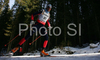 Lois Habert of France skiing in men sprint race of e.on Ruhrgas IBU Biathlon World Cup. Men sprint race of e.on Ruhrgas IBU Biathlon World Cup was held in Pokljuka, Slovenia, on 15th of December 2007.
