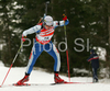 Andreja Mali of Slovenia skiing in women sprint race of e.on Ruhrgas IBU Biathlon World Cup. Women individual race of e.on Ruhrgas IBU Biathlon World Cup was held in Pokljuka, Slovenia, on 13th of December 2007.

