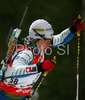 Andreja Mali of Slovenia skiing in women sprint race of e.on Ruhrgas IBU Biathlon World Cup. Women individual race of e.on Ruhrgas IBU Biathlon World Cup was held in Pokljuka, Slovenia, on 13th of December 2007.
