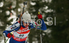Roberta Fiandino of Italy skiing in women sprint race of e.on Ruhrgas IBU Biathlon World Cup. Women individual race of e.on Ruhrgas IBU Biathlon World Cup was held in Pokljuka, Slovenia, on 13th of December 2007.
