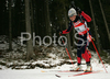 Pauline Macabies of France skiing in women sprint race of e.on Ruhrgas IBU Biathlon World Cup. Women individual race of e.on Ruhrgas IBU Biathlon World Cup was held in Pokljuka, Slovenia, on 13th of December 2007.
