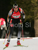 Alexander Wolf of Germany  skiing in men relay race of e.on Ruhrgas IBU Biathlon World Cup. Men relay race of e.on Ruhrgas IBU Biathlon World Cup was held in Pokljuka, Slovenia, on 16th of December 2007.
