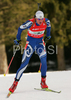 Markus Windisch of Italy  skiing in men relay race of e.on Ruhrgas IBU Biathlon World Cup. Men relay race of e.on Ruhrgas IBU Biathlon World Cup was held in Pokljuka, Slovenia, on 16th of December 2007.
