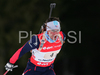 Lois Habert of France skiing in men relay race of e.on Ruhrgas IBU Biathlon World Cup. Men relay race of e.on Ruhrgas IBU Biathlon World Cup was held in Pokljuka, Slovenia, on 16th of December 2007.

