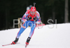 Dmitri Yaroshenko of Russia  skiing in men relay race of e.on Ruhrgas IBU Biathlon World Cup. Men relay race of e.on Ruhrgas IBU Biathlon World Cup was held in Pokljuka, Slovenia, on 16th of December 2007.
