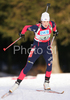 Marie Laure Brunet of France skiing in women relay race of e.on Ruhrgas IBU Biathlon World Cup. Women relay race of e.on Ruhrgas IBU Biathlon World Cup was held in Pokljuka, Slovenia, on 16th of December 2007.
