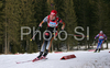 Sabrina Buchholz of Germany skiing in women relay race of e.on Ruhrgas IBU Biathlon World Cup. Women relay race of e.on Ruhrgas IBU Biathlon World Cup was held in Pokljuka, Slovenia, on 16th of December 2007.
