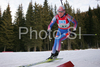Svetlana Sleptsova of Russia skiing in women relay race of e.on Ruhrgas IBU Biathlon World Cup. Women relay race of e.on Ruhrgas IBU Biathlon World Cup was held in Pokljuka, Slovenia, on 16th of December 2007.
