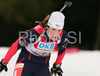 Marie Laure Brunet of France skiing in women relay race of e.on Ruhrgas IBU Biathlon World Cup. Women relay race of e.on Ruhrgas IBU Biathlon World Cup was held in Pokljuka, Slovenia, on 16th of December 2007.
