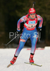 Natalia Guseva of Russia skiing in women relay race of e.on Ruhrgas IBU Biathlon World Cup. Women relay race of e.on Ruhrgas IBU Biathlon World Cup was held in Pokljuka, Slovenia, on 16th of December 2007.
