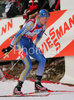 Anna Maria Nilsson of Sweden skiing out of shooting place in women relay race of e.on Ruhrgas IBU Biathlon World Cup. Women relay race of e.on Ruhrgas IBU Biathlon World Cup was held in Pokljuka, Slovenia, on 16th of December 2007.
