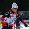 Sandrine Bailly of France skiing in women relay race of e.on Ruhrgas IBU Biathlon World Cup. Women relay race of e.on Ruhrgas IBU Biathlon World Cup was held in Pokljuka, Slovenia, on 16th of December 2007.
