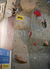 Overall leaders of World Cup in Men category Flavio Crespi of Italy (L) and in Women category Angela Eiter of Austria (R) are climbing their half final routes in Climbing World Cup which was held in Kranj between 19. and 20. November 2005. Half finals were won by Angela Eiter of Austria in women competition and Flavio Crespi of Italy in men competition. Both of winners reached top of the route which gives them advantage for next days finals.
