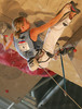 Second placed Maja Vidmar of Slovenia during final climb in Climbing World Cup which was held in Kranj between 19. and 20. November 2005. Finals were won by Angela Eiter of Austria, second was Maja Vidmar of Slovenia while her teammate Natalija Gros placed third.
