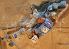 Third placed Natalija Gros of Slovenia during final climb in Climbing World Cup which was held in Kranj between 19. and 20. November 2005. Finals were won by Angela Eiter of Austria, second was Maja Vidmar of Slovenia while her teammate Natalija Gros placed third.
