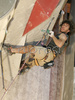 Sylvain Millet of France climbing during half finals of UIAA Climbing World Cup, which was held in Kranj, Slovenia on 18th of November 2006. First 8 from men and first 8 from women category qualified for finals which will be held in Kranj, Slovenia on 19th of November 2006.
