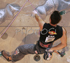 Ramon Julian Puigblanque of Spain climbing during half finals of UIAA Climbing World Cup, which was held in Kranj, Slovenia on 18th of November 2006. First 8 from men and first 8 from women category qualified for finals which will be held in Kranj, Slovenia on 19th of November 2006.
