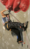 Natalija Gros of Slovenia climbing during half finals of UIAA Climbing World Cup, which was held in Kranj, Slovenia on 18th of November 2006. First 8 from men and first 8 from women category qualified for finals which will be held in Kranj, Slovenia on 19th of November 2006.
