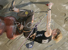 Angela Eiter of Austria climbing during half finals of UIAA Climbing World Cup, which was held in Kranj, Slovenia on 18th of November 2006. First 8 from men and first 8 from women category qualified for finals which will be held in Kranj, Slovenia on 19th of November 2006.

