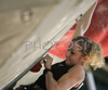 Angela Eiter of Austria climbing during half finals of UIAA Climbing World Cup, which was held in Kranj, Slovenia on 18th of November 2006. First 8 from men and first 8 from women category qualified for finals which will be held in Kranj, Slovenia on 19th of November 2006.
