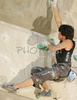 Winner David Lama of Austria climbing final route of UIAA Climbing World Cup, which was held in Kranj, Slovenia on 19th of November 2006. First 8 from each category from yesterdays half finals, qualified for finals of last UIAA Climbing World Cup 2006 competition.
