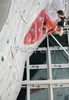 Winner of overall World Cup Patxi Usobiaga of Spain climbing final route of UIAA Climbing World Cup, which was held in Kranj, Slovenia on 19th of November 2006. First 8 from each category from yesterdays half finals, qualified for finals of last UIAA Climbing World Cup 2006 competition.
