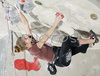 Charlotte Durif of France climbing final route of UIAA Climbing World Cup, which was held in Kranj, Slovenia on 19th of November 2006. First 8 from each category from yesterdays half finals, qualified for finals of last UIAA Climbing World Cup 2006 competition.

