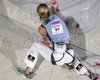 Winner Maja Vidmar of Slovenia climbing final route of UIAA Climbing World Cup, which was held in Kranj, Slovenia on 19th of November 2006. First 8 from each category from yesterdays half finals, qualified for finals of last UIAA Climbing World Cup 2006 competition.
