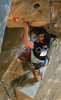 Klemen Becan of Slovenia climbing in half finals of last IFSC Sport Climbing World cup of 2007 season. Semi finals for last IFSC Sport Climbing World Cup of 2007 season were held in Kranj, Slovenia on 17th of November 2007.
