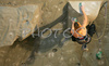 Mina Markovic of Slovenia climbing in half finals of last IFSC Sport Climbing World cup of 2007 season. Semi finals for last IFSC Sport Climbing World Cup of 2007 season were held in Kranj, Slovenia on 17th of November 2007.
