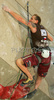 Tomas Mrazek of Czech climbing during men finals of last IFSC Sport Climbing World cup of 2007 season. Final race of IFSC Sport Climbing World Cup of 2007 season was held in Kranj, Slovenia on 18th of November 2007.

