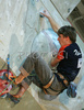 Jorg Verhoeven of Netherland climbing during men finals of last IFSC Sport Climbing World cup of 2007 season. Final race of IFSC Sport Climbing World Cup of 2007 season was held in Kranj, Slovenia on 18th of November 2007.
