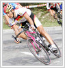 Second placed Eric Zabel of Germany decending during WC road race in Verona, Italy
