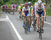 Peloton at climb in Vrhnika, Slovenia during second stage of 13th Tour de Slovenie 2006 (13. dirka Po Sloveniji). Stage 2 in lenght of 183km lead cyclists from Medvode, Slovenia to Sveta Gora near Nova Gorica, Slovenia.
